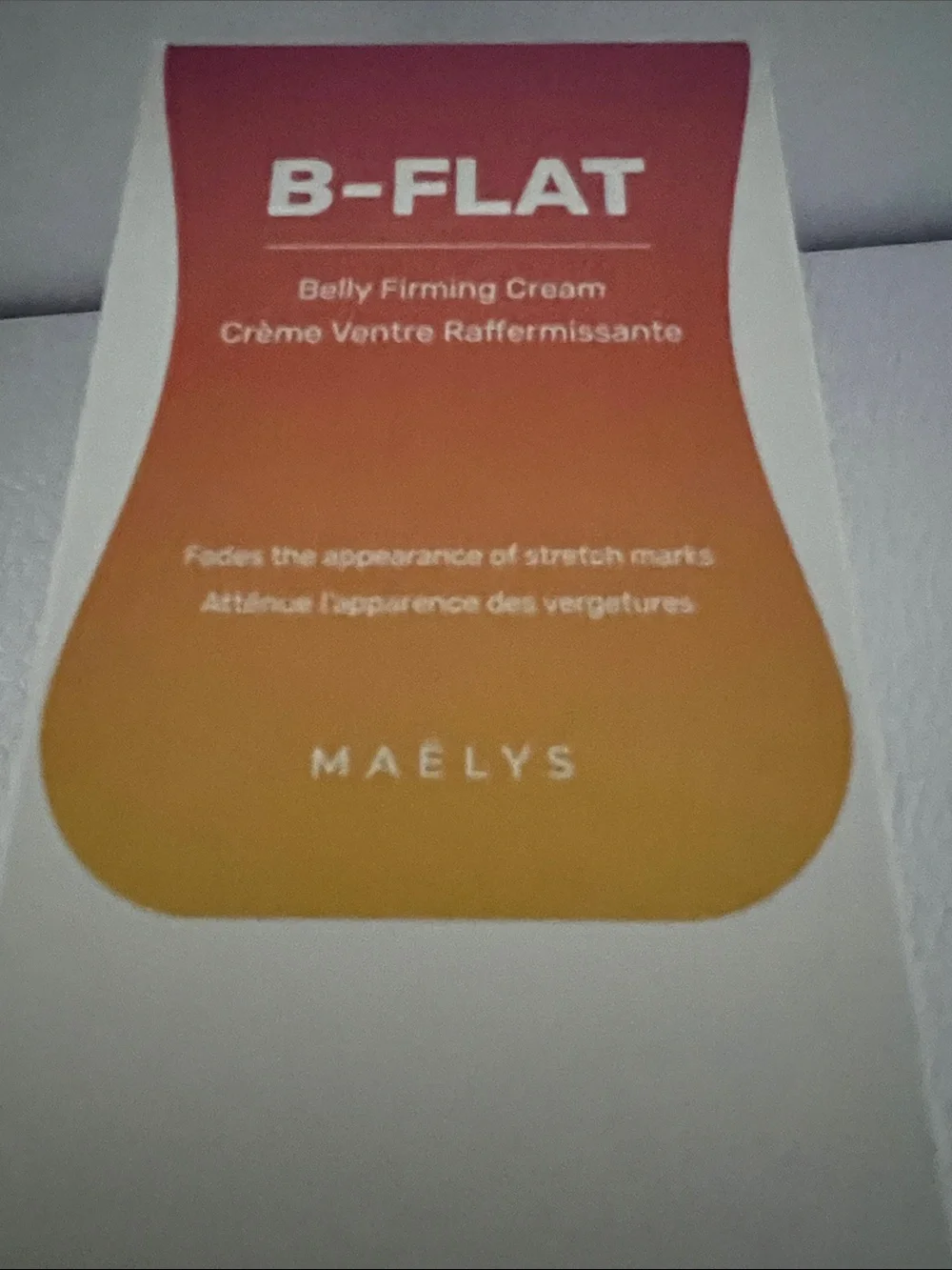 Maelys B-FLAT Belly Firming Cream